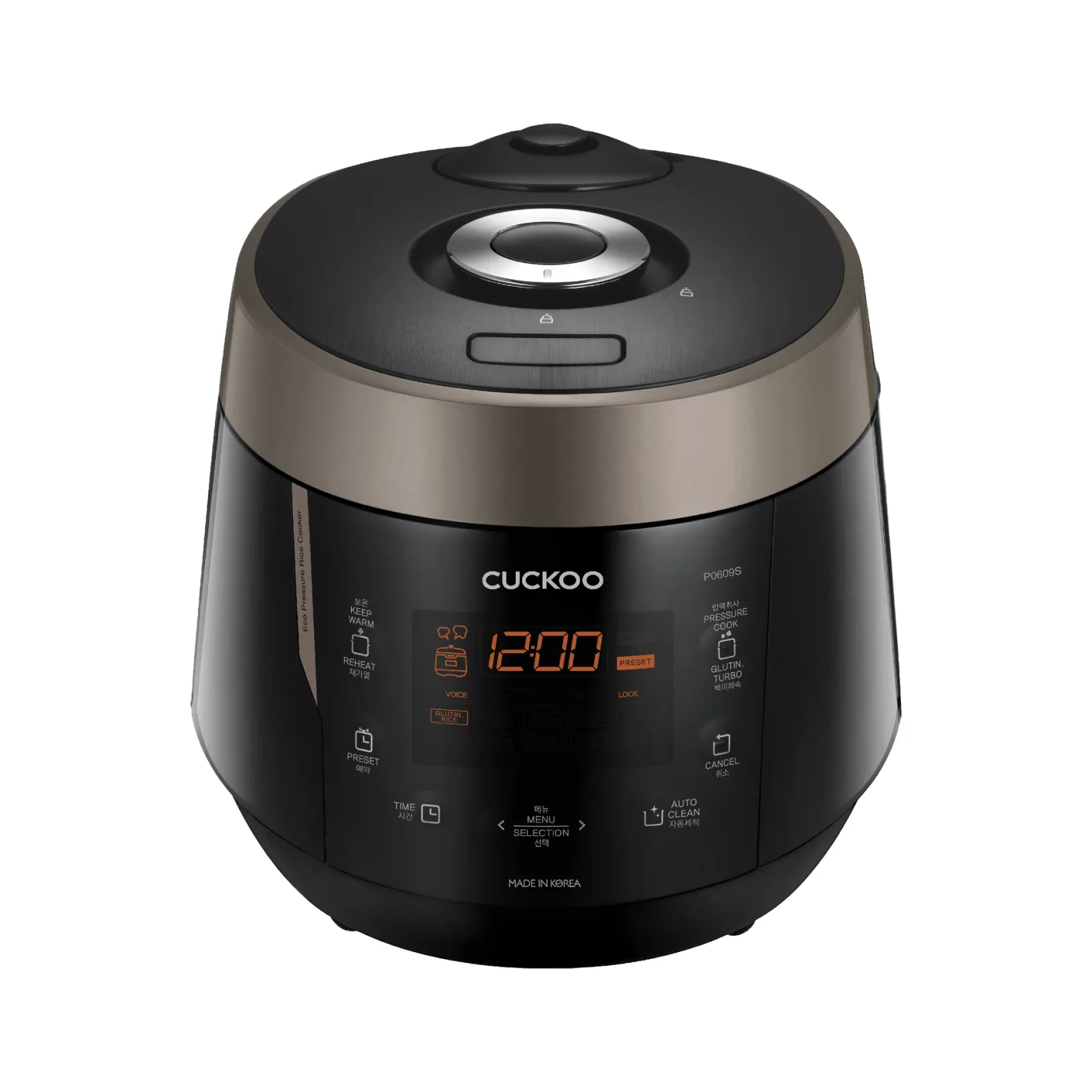 CUCKOO CRP-P0609S Pressure Rice Cooker Black/Copper